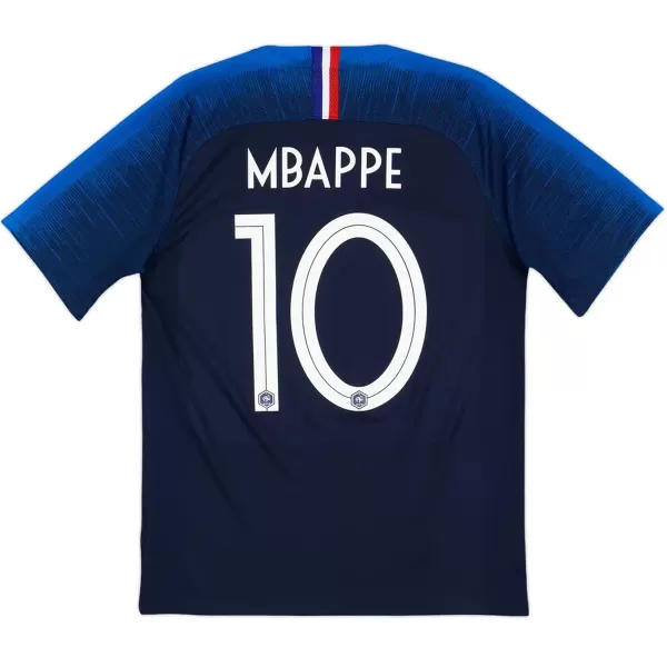 MBAPPE #10 Retro France Home Jersey World Cup 2018 - minejerseys