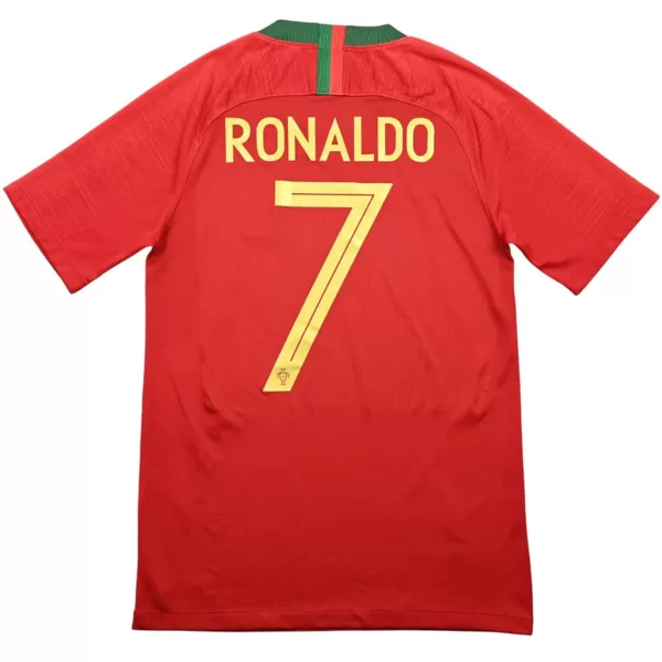 Ronaldo #7 Retro Portugal Home Jersey World Cup 2018 - minejerseys