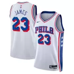 Unisex Philadelphia 76ers Lebron James #23 White Swingman Jersey - Association Edition - minejerseys