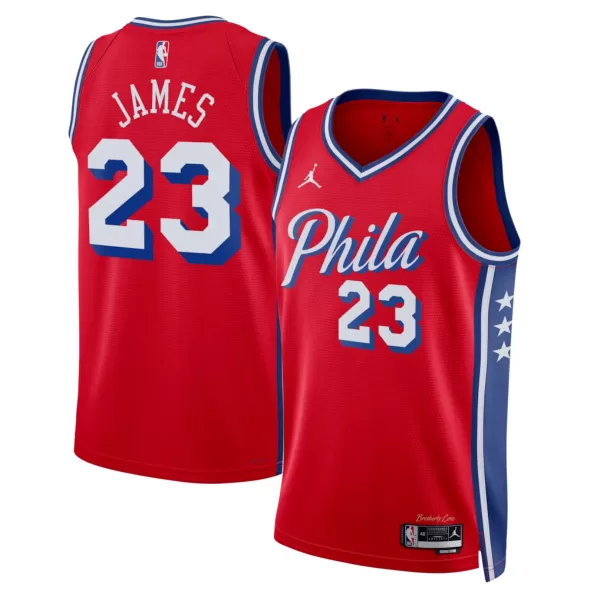 Unisex Philadelphia 76ers Lebron James #23 Red Swingman Jersey - Statement Edition - minejerseys
