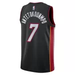 Unisex Miami Heat Giannis Antetokounmpo #7 Black Swingman Jersey - Icon Edition - minejerseys
