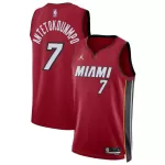 Unisex Miami Heat Giannis Antetokounmpo #7 Red Swingman Jersey - Statement Edition - minejerseys