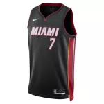 Unisex Miami Heat Giannis Antetokounmpo #7 Black Swingman Jersey - Icon Edition - minejerseys