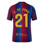 F. DE JONG #21 Barcelona Home Match Jersey Player Version 2026/27 - minejerseys