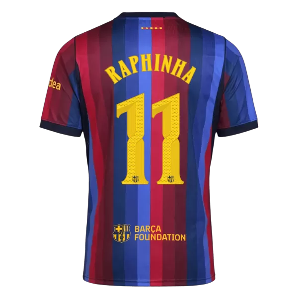 RAPHINHA #11 Barcelona Home Jersey 2026/27 - UCL Font - minejerseys