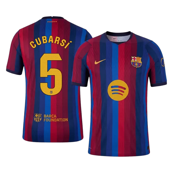 CUBARSÍ #5 Barcelona Home Match Jersey Player Version 2026/27 - minejerseys