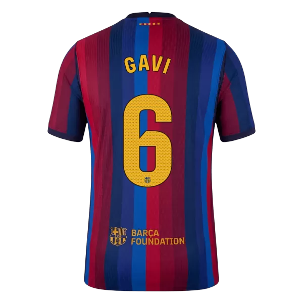 GAVI #6 Barcelona Home Match Jersey Player Version 2026/27 - minejerseys
