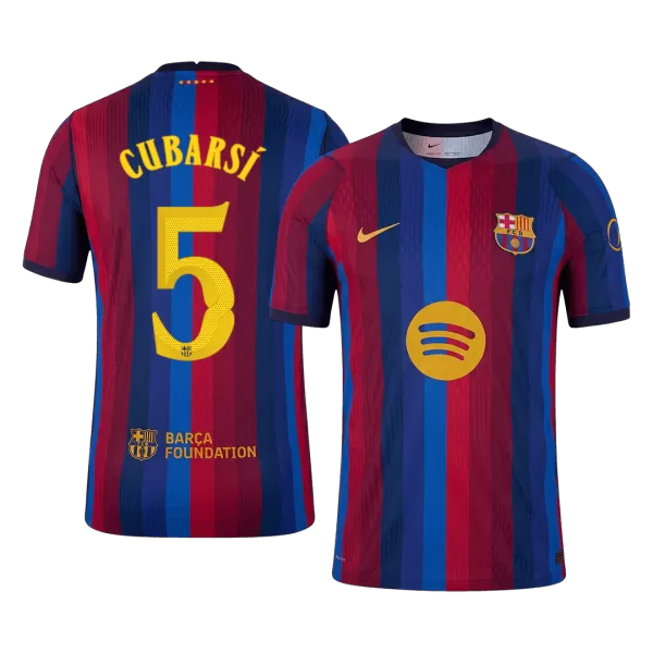CUBARSÍ #5 Barcelona Home Match Jersey Player Version 2026/27 - minejerseys