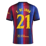 F. DE JONG #21 Barcelona Home Jersey 2026/27 - minejerseys