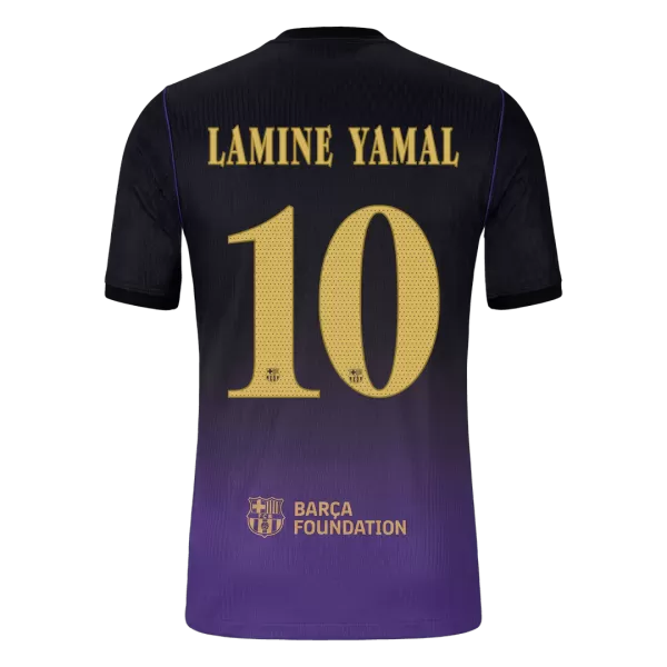 LAMINE YAMAL #10 Barcelona Away Match Jersey Player Version 2026/27 - UCL Font - minejerseys