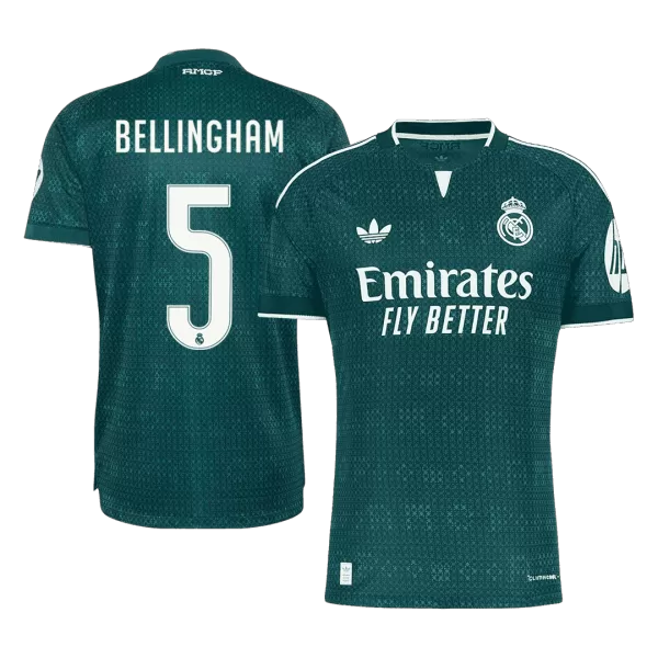 BELLINGHAM #5 Real Madrid Away Match Jersey Player Version 2026/27 - minejerseys