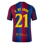 F. DE JONG #21 Barcelona Home Match Jersey Player Version 2026/27 - minejerseys