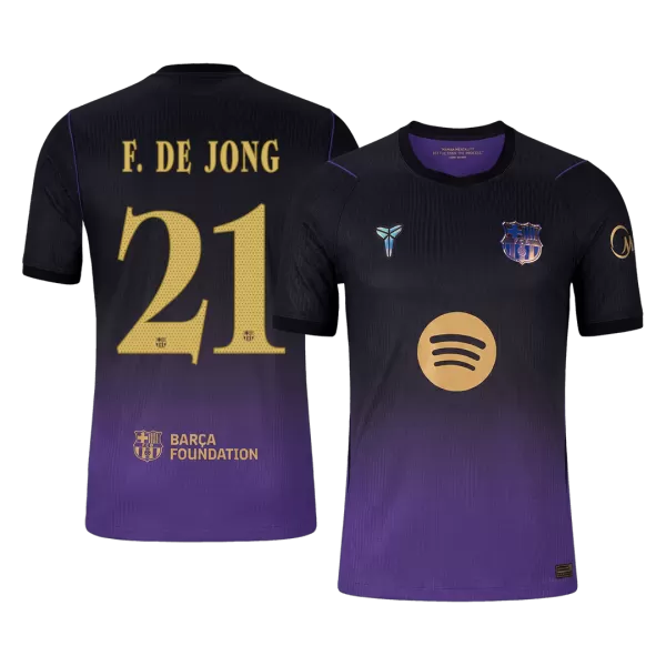 F. DE JONG #21 Barcelona Away Match Jersey Player Version 2026/27 - minejerseys