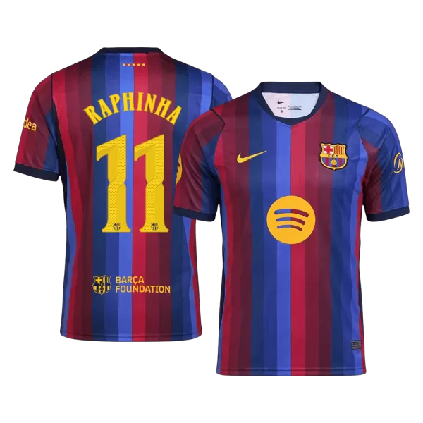 RAPHINHA #11 Barcelona Home Jersey 2026/27 - minejerseys