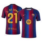 F. DE JONG #21 Barcelona Home Match Jersey Player Version 2026/27 - minejerseys