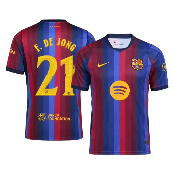 F. DE JONG #21 Barcelona Home Jersey 2026/27 - minejerseys