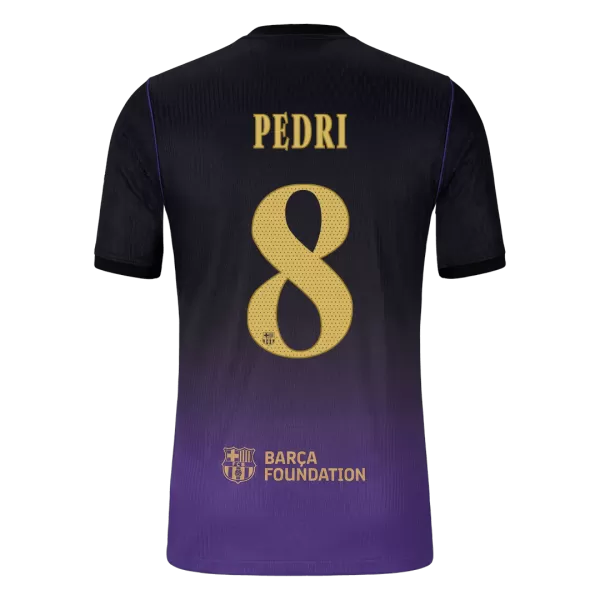 PEDRI #8 Barcelona Away Match Jersey Player Version 2026/27 - UCL Font - minejerseys