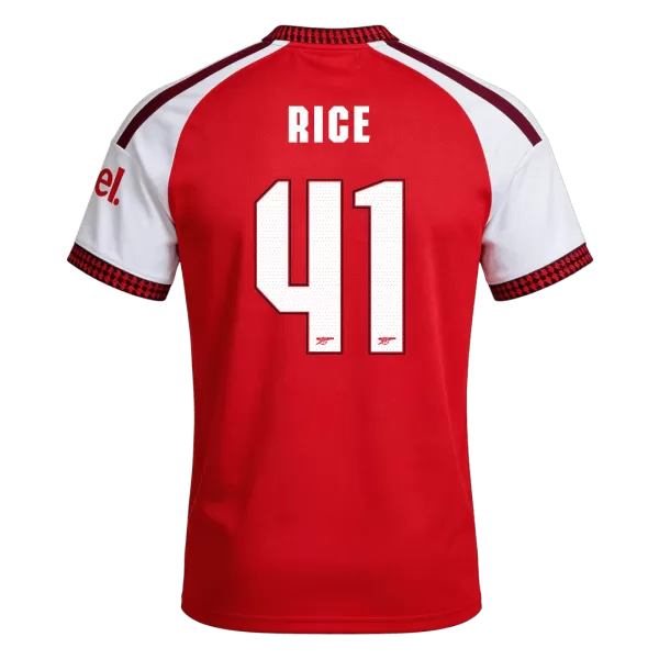 RICE #41 Arsenal Home Jersey 2026/27 - UCL Font - minejerseys