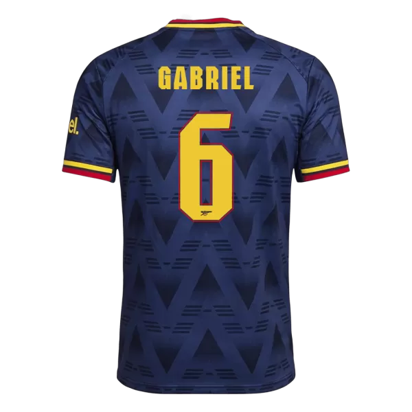 GABRIEL #6 Arsenal Away Match Jersey Player Version 2026/27 - UCL Font - minejerseys