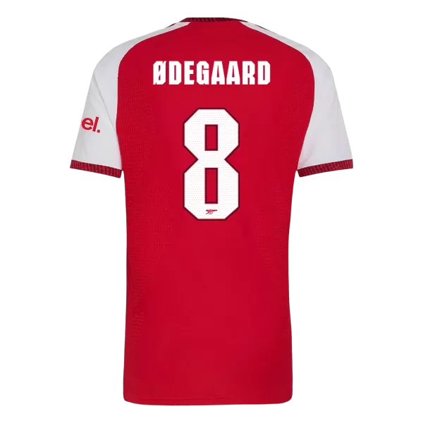 ØDEGAARD #8 Arsenal Home Match Jersey Player Version 2026/27 - UCL Font - minejerseys