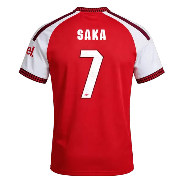 SAKA #7 Arsenal Home Jersey 2026/27 - UCL Font - minejerseys
