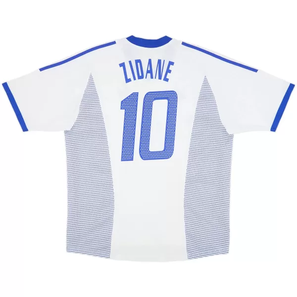 ZIDANE #10 Retro France Away Jersey World Cup 2002 - minejerseys