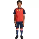 Kids Spain Home 2 Star Jersey Full Kit World Cup 2026 - minejerseys