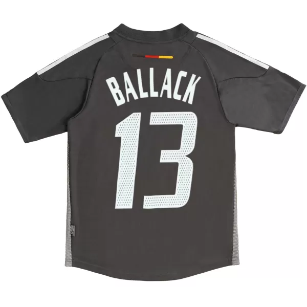 Ballack #13 Retro Germany Away Jersey World Cup 2002 - minejerseys