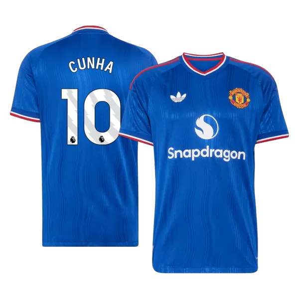 CUNHA #10 Manchester United Away Match Jersey Player Version 2026/27 - minejerseys
