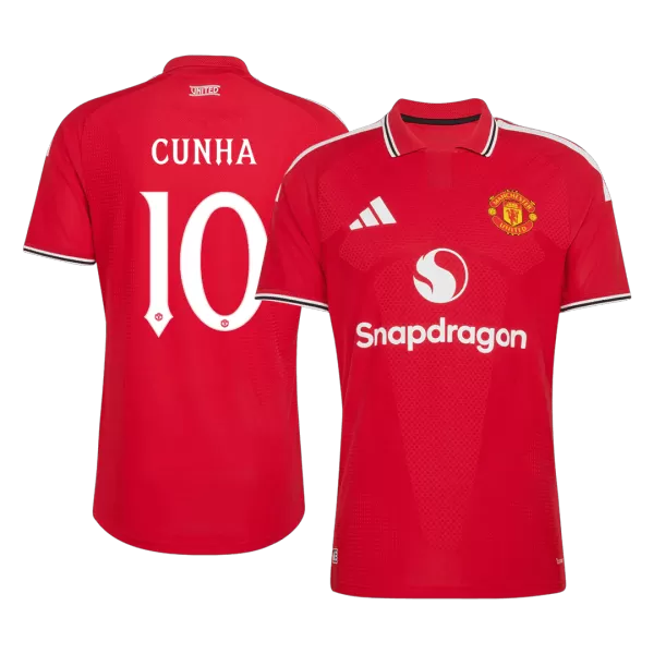 CUNHA #10 Manchester United Home Match Jersey Player Version 2026/27 - minejerseys