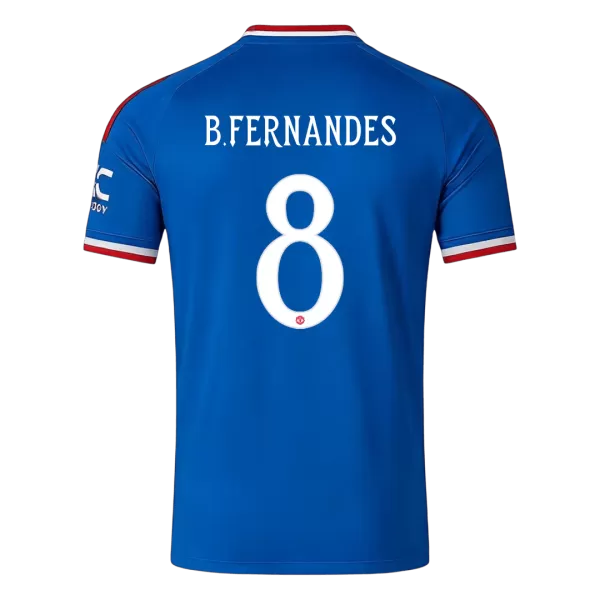 B. FERNANDES #8 Manchester United Away Jersey 2026/27 - UCL Font - minejerseys