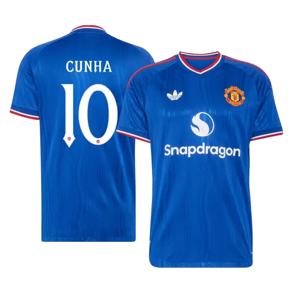 CUNHA #10 Manchester United Away Match Jersey Player Version 2026/27 - minejerseys