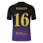 RODRIGO #16 Barcelona Away Match Jersey Player Version 2026/27 - minejerseys