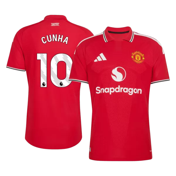 CUNHA #10 Manchester United Home Match Jersey Player Version 2026/27 - minejerseys