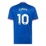 CUNHA #10 Manchester United Away Match Jersey Player Version 2026/27 - minejerseys