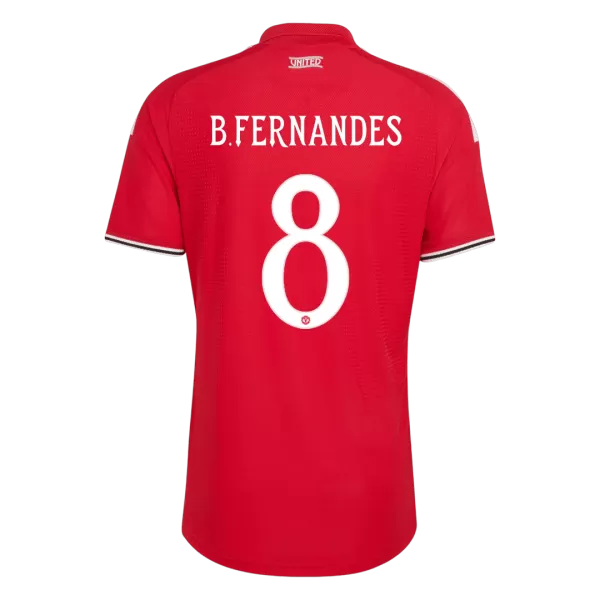 B. FERNANDES #8 Manchester United Home Match Jersey Player Version 2026/27 - UCL Font - minejerseys