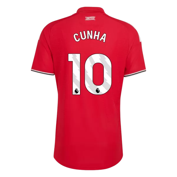 CUNHA #10 Manchester United Home Match Jersey Player Version 2026/27 - minejerseys
