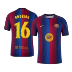 RODRIGO #16 Barcelona Home Match Jersey Player Version 2026/27 - minejerseys