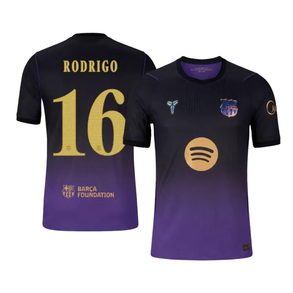 RODRIGO #16 Barcelona Away Match Jersey Player Version 2026/27 - minejerseys