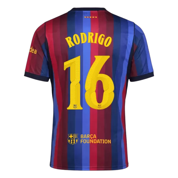 RODRIGO #16 Barcelona Home Jersey 2026/27 - UCL Font - minejerseys