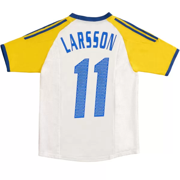 LARSSON #11 Retro Sweden Away Jersey World Cup 2002 - minejerseys