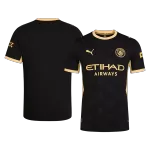 HAALAND #9 Manchester City Away Match Jersey Player Version 2026/27 - UCL Font - minejerseys