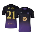 F. DE JONG #21 Barcelona Away Jersey 2026/27 - UCL Font - minejerseys
