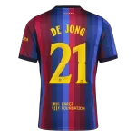 F. DE JONG #21 Barcelona Home Jersey 2026/27 - UCL Font - minejerseys