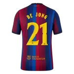 F. DE JONG #21 Barcelona Home Match Jersey Player Version 2026/27 - UCL Font - minejerseys