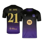 F. DE JONG #21 Barcelona Away Match Jersey Player Version 2026/27 - UCL Font - minejerseys