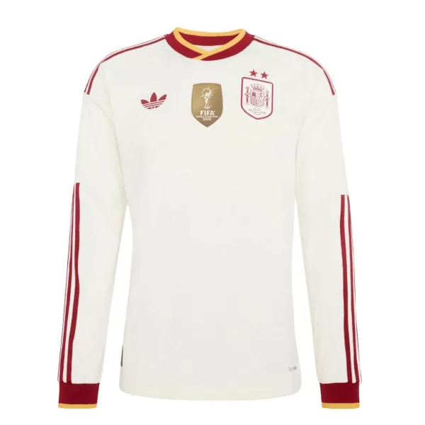 Spain 2026 World Cup Winners 2 Star Away Long Sleeve Jersey - minejerseys