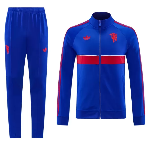 Manchester United Training Tracksuit Kit(Jacket+Pants) Blue 2026/27 - minejerseys