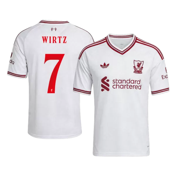 WIRTZ #7 Liverpool Away Jersey 2026/27 - UCL Font - minejerseys