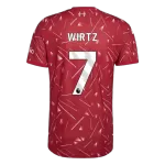 WIRTZ #7 Liverpool Home Match Jersey Player Version 2026/27 - minejerseys